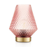 EMÒ ITALIA Marrakesh Lanterna Lampada da Tavolo 17cm Cipria Vetro
