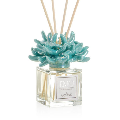 EMÒ ITALIA Fondali Diffusore per Ambienti con Bastoncini Corallo 100ml Celeste