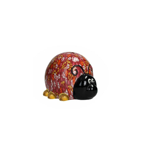 BRANDANI Salvadanaio Coccinella 11x8cm Dolomite Multicolore