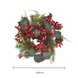 BIANCHI DINO Corona Ghirlanda 36cm Eucalipto Decorazione Natalizia Natale