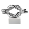 BONGELLI PREZIOSI Nodo Mare Base Bianca Argento 15x12cm Marmorino