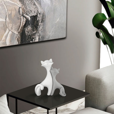 BONGELLI PREZIOSI Coppia Gattini 29x24cm Grigio Marmorino