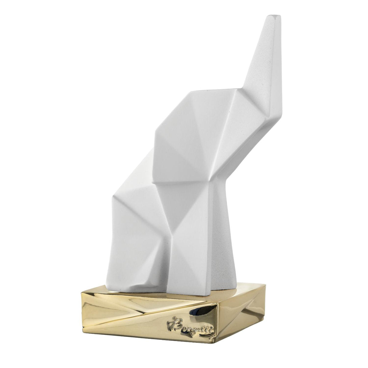 BONGELLI PREZIOSI Elefante Origami 16cm Bianco Marmorino