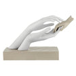 Scultura Mani con Manina Baby Bongelli Preziosi in marmorino oro 21x33 cm
