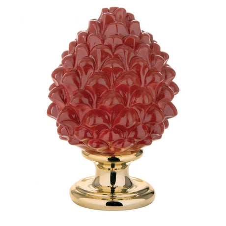 BONGELLI PREZIOSI Pigna Siciliana Decorazione 12,5cm Rossa Marmorino