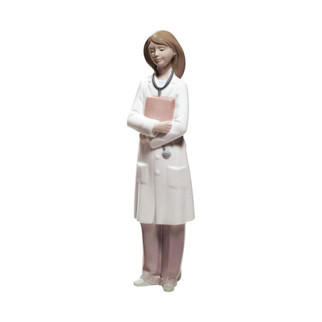 NAO Scultura Figura Dottoressa 27cm Porcellana