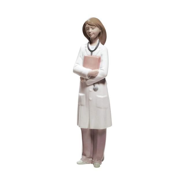 NAO Scultura Figura Dottoressa 27cm Porcellana