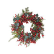 BIANCHI DINO Corona Ghirlanda Bacche Rosse 50cm Decorazione Natale