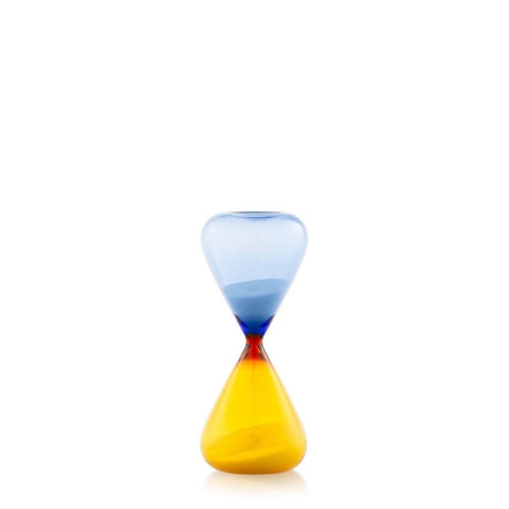 EMÒ ITALIA Momentum Clessidra 7x17cm Ocra Blu Vetro
