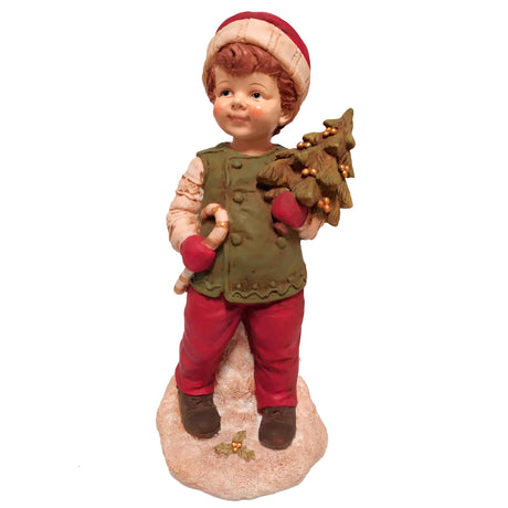BIANCHI DINO Bambino Abete 24cm Resina Decorazione Natalizia