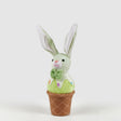 EDG Enzo De Gasperi Decorazione di Pasqua Peluche Coniglio Gelato 29x9cm Verde