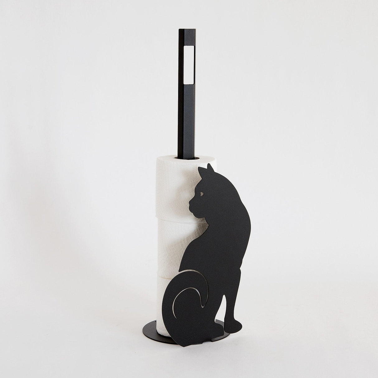 ARTI & MESTIERI Porta Rotolo Carta Igienica "Gatto" Terra 15x50cm