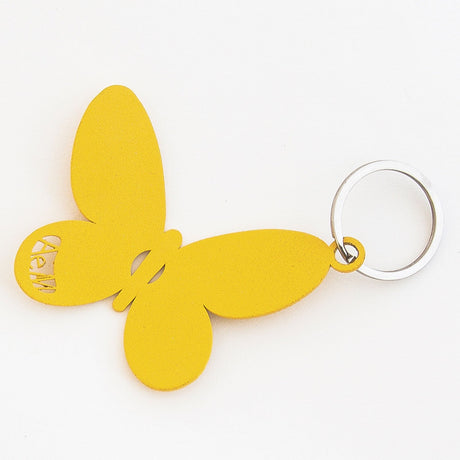 ARTI & MESTIERI Portachiavi di Design Farfalla Giallo 30x18cm