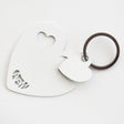 ARTI & MESTIERI Portachiavi di Design Cuori Bianco 28x5cm