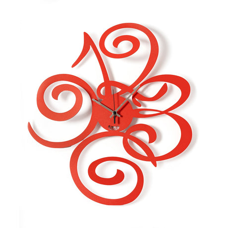 ARTI & MESTIERI Orologio da Parete Love Filomena Rosso 40x45cm