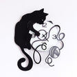 ARTI & MESTIERI Orologio da Parete Particolare Gatto Gomitolo 35x43cm