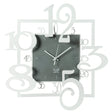 ARTI & MESTIERI Orologio da Parete Particolare Amos Bianco Marmo 50x5cm