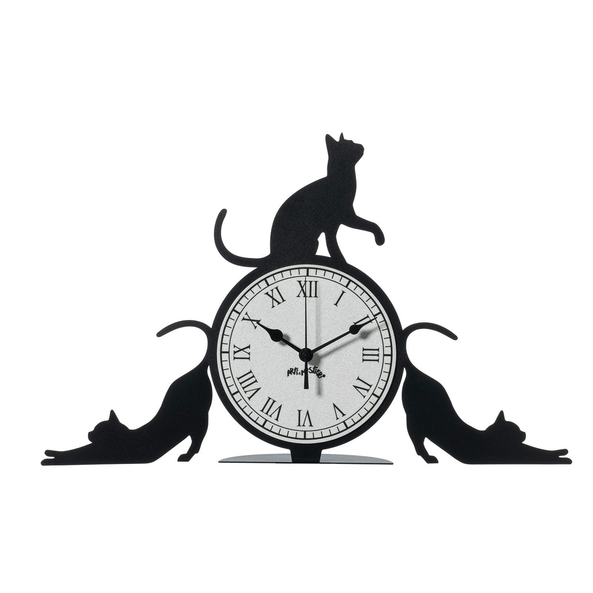 ARTI & MESTIERI Orologio da Tavolo Particolare Cattitude 48x30cm