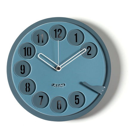 ARTI & MESTIERI Orologio Vintage Call Me Petrolio Blu Oltremare 30x30cm