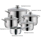 WMF Diadem Plus 5-Piece Stainless Steel Induction Cookware Set