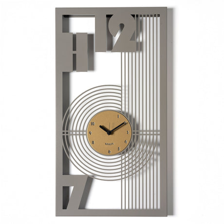 ARTI & MESTIERI Orologio Classico Gropius Fango Oro Laccato 75x40cm