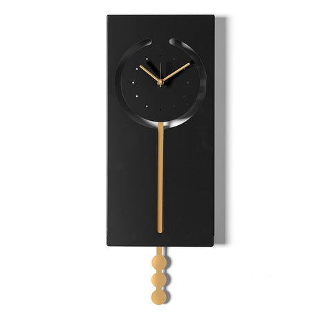 ARTI & MESTIERI Orologio a Pendolo Omega Nero Oro Laccato 53x20cm
