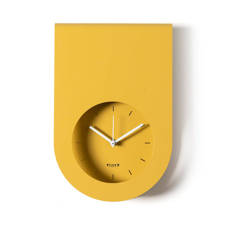 ARTI & MESTIERI Orologio di Design Minimal Lembo Ocra 32x21cm