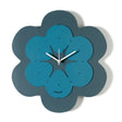 ARTI & MESTIERI Orologio a Forma di Fiore Florindo Petrolio Blu Oltremare 35xcm