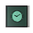 ARTI & MESTIERI Orologio da Parete Elegante Tiffany Piccolo Nero Verde Acqua 35x35cm