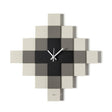 ARTI & MESTIERI Orologio di Design Geometrico Mosaico Avorio Fango Nero 35x35cm
