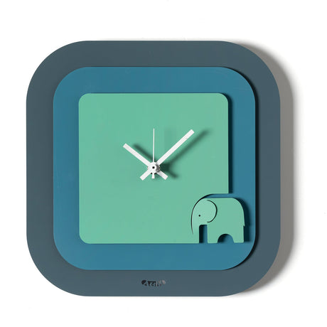 ARTI & MESTIERI Orologio da Parete Moderno Tino 24x24cm Viola Ametista Mocha Mousse Ocra