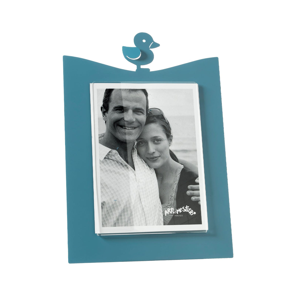 ARTI & MESTIERI Portafoto Paperella Piccolo Blu Oltremare 24,5x16,5cm