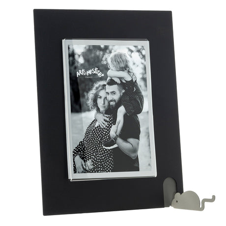 ARTI & MESTIERI Portafoto Topino Grande Nero Fango 26,7x21,4cm