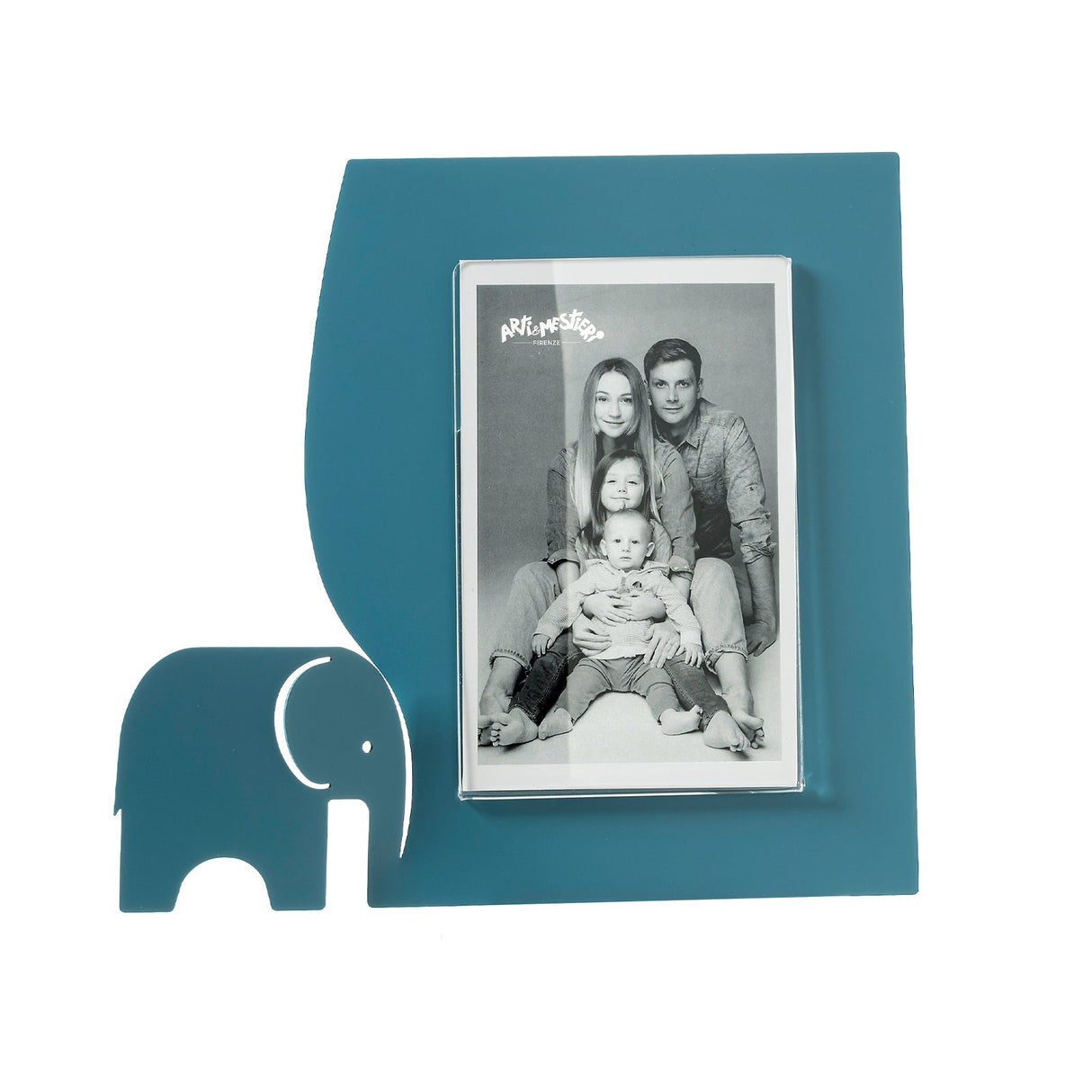 ARTI & MESTIERI Portafoto Elefantino Piccolo Blu Oltremare 23,5x21,5cm