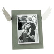 ARTI & MESTIERI Portafoto di Design Icaro Grande Giada Bianco Marmo 33,3x25cm