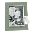 ARTI & MESTIERI Portafoto di Design Bliko Grande Giada Bianco Marmo 24,5x19,5cm