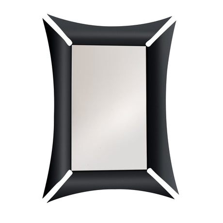 ARTI & MESTIERI Specchio Decorativo da Parete Morgana Rettangolare Nero 100x72cm