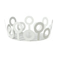 ARTI & MESTIERI Centrotavola Piccolo Bollicine Bianco Marmo 10x22,5cm