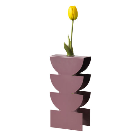 ARTI & MESTIERI Vaso Portafiore Decorativo Memphis Viola Ametista 25x12,5cm