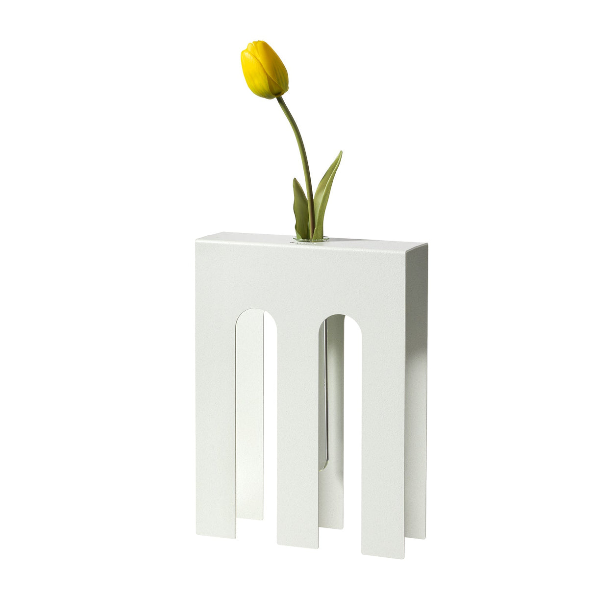 ARTI & MESTIERI Vaso Portafiore Decorativo De Chirico Bianco Marmo 18x6cm