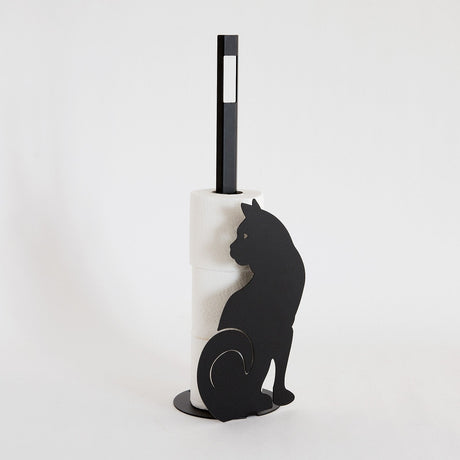 ARTI & MESTIERI Porta Rotolo Carta Igienica "Gatto" Terra 15x50cm