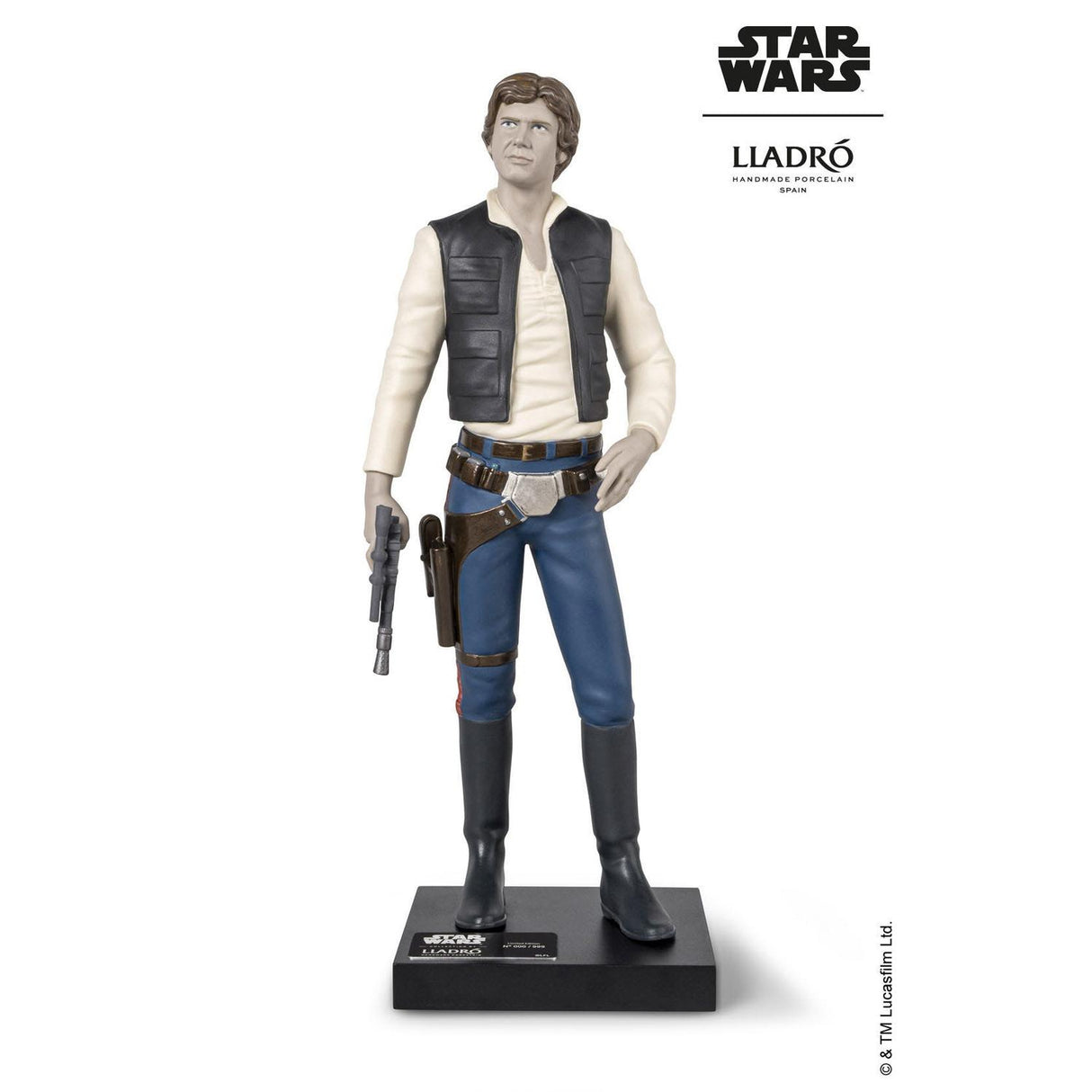 Lladró Scultura Han Solo™ Serie Limitata 39x14cm Porcellana