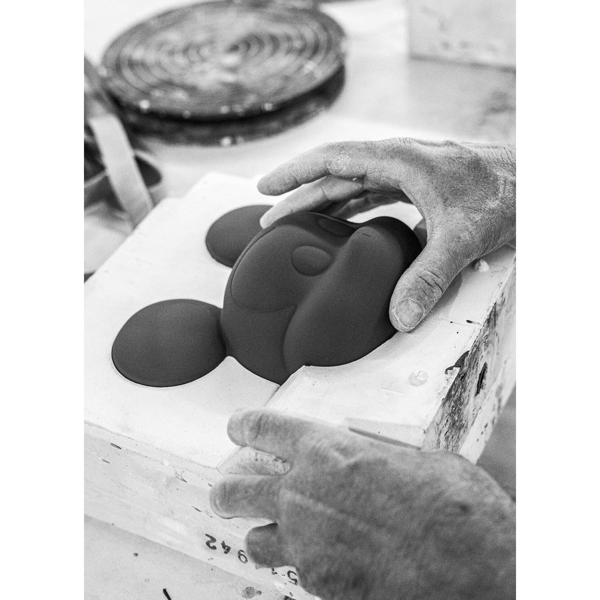 Lladró Scultura Mickey Total Black 31x17cm Porcellana