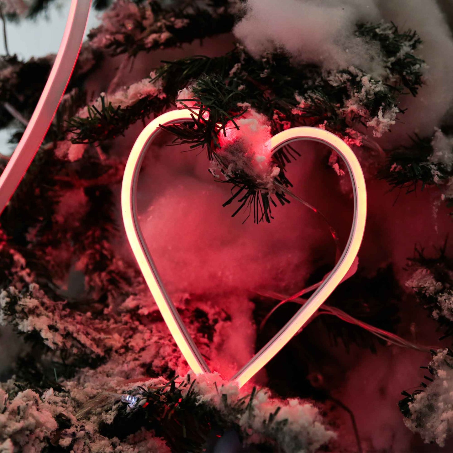 EDG Cuore Decorazione Natalizia Luminosa Luci di Natale LED 30x24cm