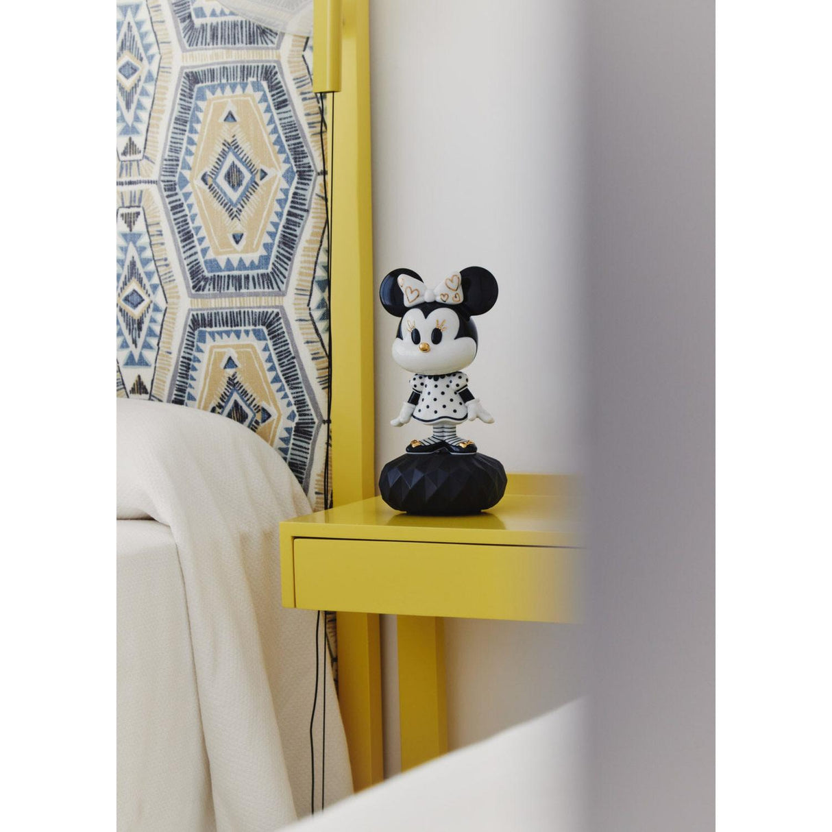 Lladró Scultura Minnie in Black And White 31x17cm Porcellana