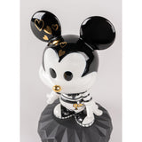 Lladró Scultura Mickey in Black And White 31x17cm Porcellana