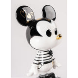 Lladró Scultura Mickey in Black And White 31x17cm Porcellana
