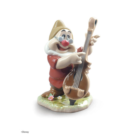 Lladró Figurina Nanetto Biancaneve Dotto 14x11cm Porcellana