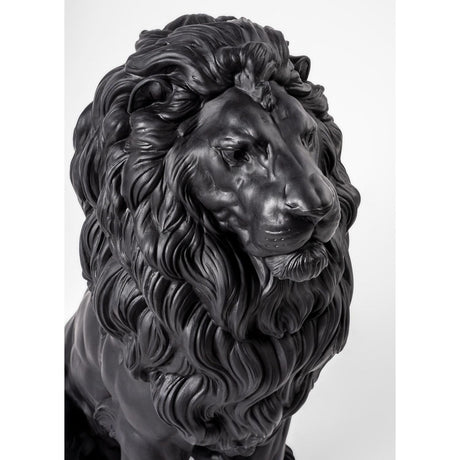 Lladró Scultura Leone Maestoso 43x25cm Porcellana