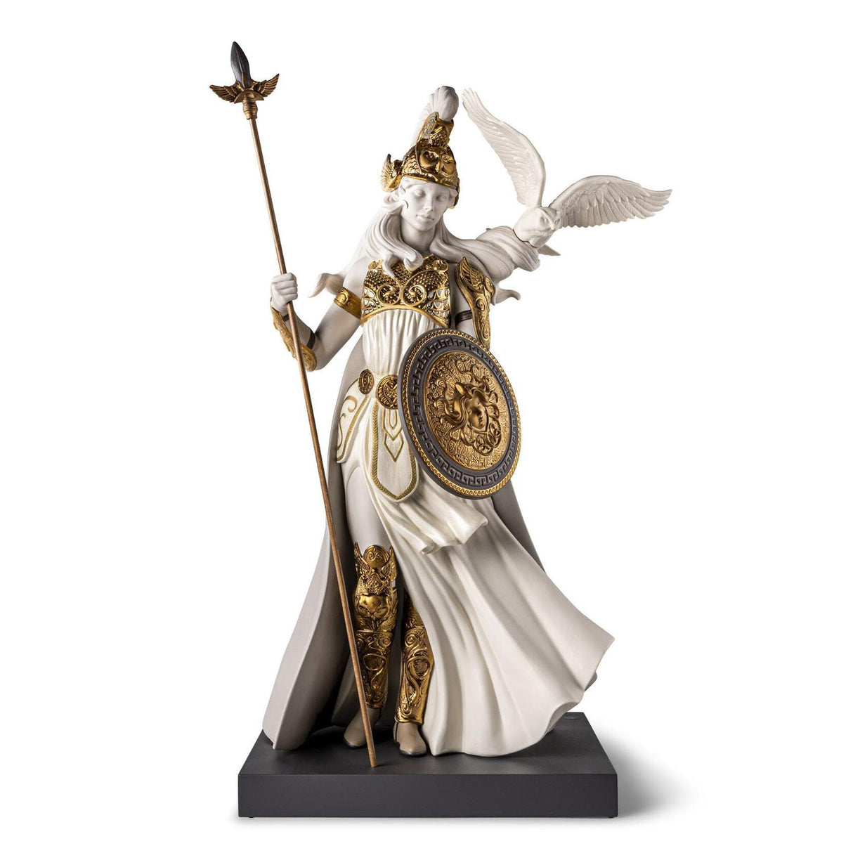 Lladró Scultura Atena 72x44cm Porcellana